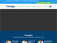 Tablet Screenshot of cirugiaesteticavenegas.com